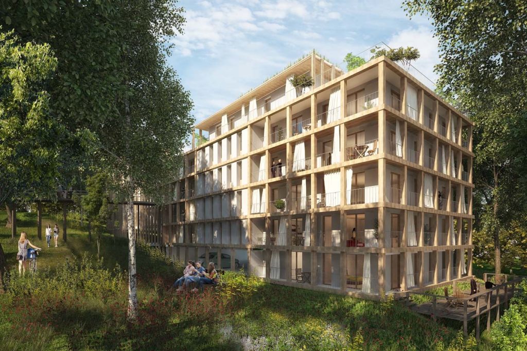 Innovia Développement Maîtrise d'Oeuvre Logements Foncière Atland Torcy bois L'Hespérite