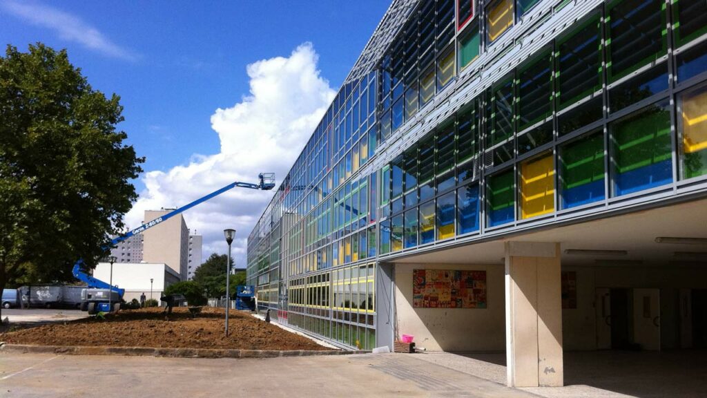 Innovia Développement Maître D'oeuvre Ville de Rosny Sous Bois Réhabilitation de Façade Groupe Scolaire Jean Mermoz Rosny sous bois