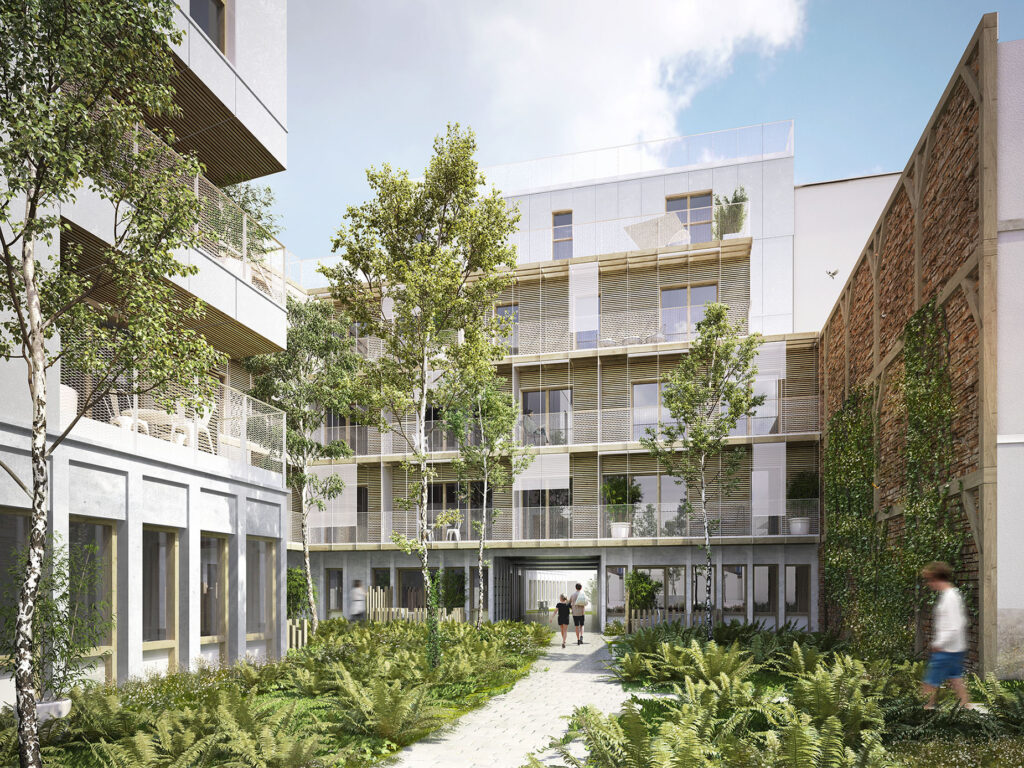 Innovia Développement Maîtrise d'Oeuvre Logements OGIC Paris 20ème Bois L'Insolite