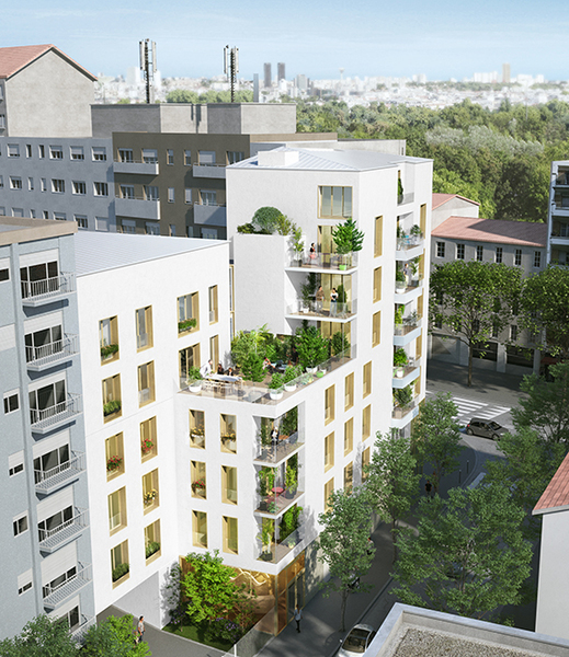 Innovia Développement maîtrise d'oeuvre logements woodeum Charenton bois Kerria